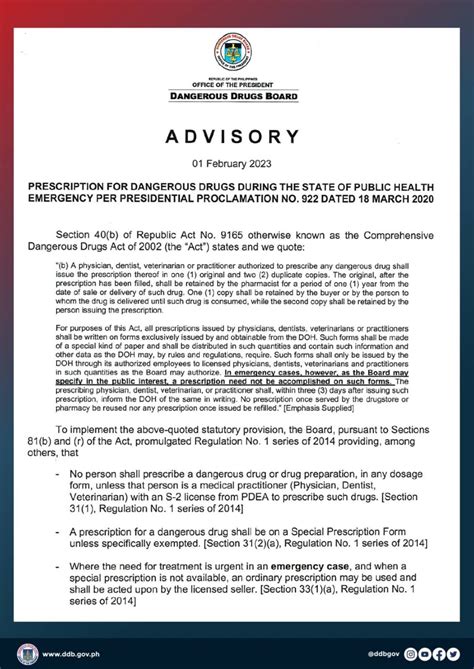 PUBLIC ADVISORY Date Posted: February .